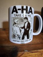 A-ha aha take on me Coffee Mug  New Dishwasher Proof 