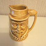 Lancaster & Sandland Character Jug Glossy Ceramic Brown England RALEIGH