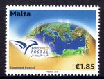Malta 2014 €1.85 Euromed Postal - The Mediterranean Sea  Unmounted Mint MNH