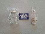 Vintage Queen Anne Silver-Plated & Glass Mustard Pot & Spoon from Avon