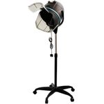Portable Black Hair Dryer Hood with Stand - Adjustable Salon Hair Dryer