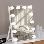 9 LED Bulb Hollywood Makeup Mirror 360° Rotating Vanity Light Mirror with USB