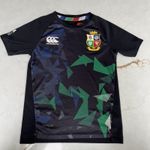 Canterbury British & Irish Lions Rugby Kids T-Shirt 8 Years Black Training Read