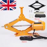 Scissor Jack Set 3 Ton Car Auto Jack Kit 12V Electric/Manual Scissor Car Jack