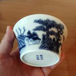 Chinese Qing Dynasty Kangxi Blue And White Porcelain Cup / Bowl