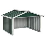 Garden Robot Lawnmower Shed Outdoor Storage House Galvanised Steel vidaXL