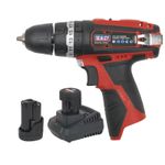 1x Sealey 10mm 12V Li-ion Hammer Drill/Driver Kit - 2 Batteries - CP1201KIT