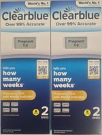 X2 Clearblue Pregnancy Test With Weeks Indicator Over 99% Accurate - 2 Tests