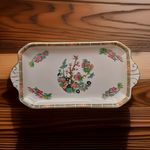 Vintage Enoch Wedgwood Tunstall Sandwich Tray 10 Floral Serving Platter England