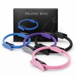 Pilates Ring Yoga Fitness Circle Double Handle Resistance Exercise Wheel Gym