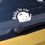 Baby In Car Sticker Baby On Board Safety Sign Car Warning Decal Self Adhesive