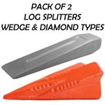 Log Splitting Wedges 1.6 kg Diamond + 2.5 kg Wedge Pack Of Two