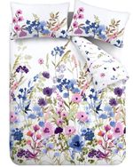 Catherine Lansfield Countryside Floral Duvet Cover Double Quilt Bedding Set Blue