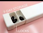 Weekly Pill Container Slider by Pill Box 7 Day Pill Case for Travel Medicine