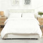 HOMCOM 4ft6 Double Bed Frame with Storage and Adjustable Headboard Refurbished