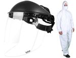 BOLLE SPHERE FACE SHIELD PLUS FREE DISPOSABLE OVERALL SUIT *