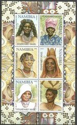 Namibia - Native Women MNH 2001 Mi. 1067-1072 II