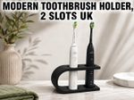 Modern Electric Toothbrush 1 2 3 Slot Holder Stand Organiser Bathroom Countertop