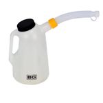 B-G Racing Flexible Nozzle Fluid Pouring Jug - 2 Litre, Fuel / Oil Safe