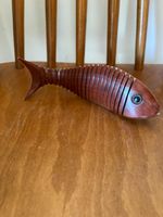 Hand Crafted Wooden Redgum Australian Articulated Swimming Fish