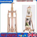 Heavy-Duty Large Studio Artist Easel Red Beech Wood Painting Art Easel H-Frame