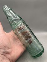 NICE PICTORIAL VICTORIAN CODD MINERAL WATER BOTTLE SIR WALTER SCOTT BIRMINGHAM