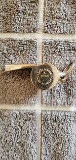 VTG 1930's RARE Abercrombie & Fitch Acme Thunderer Metal Whistle Made In England