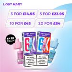 Lost Mary BM6000 Refill Pods Prefilled Replacement | 48 Flavours | 20mg