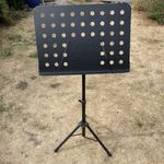 Orchestral Music Stand, Lightweight, Folding Tripod Base, Sprung Music Clips, UK