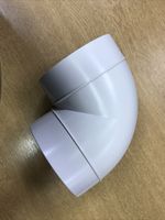 4”/100mm PVC round ducting elbow pipe 90degree