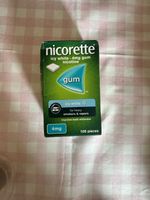 Nicorette 4mg Icy White Gum 105 Pieces Nicotine Replacement Gum