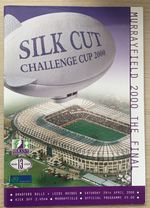 RUGBY LEAGUE CHALLENGE CUP FINAL PROGRAMME BRADFORD BULLS v LEEDS RHINOS 2000 
