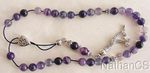 Greek Komboloi Fluorite and Sterling Silver Worry Beads