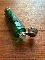 1870s Victorian Double Ended Scent Bottle, Sterling Silver Repousse Caps