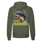 British Carpers Carp Fishing Hoodie Olive Green Angling Fishing Pullover Jumper