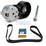 ANCILLARY DRIVE BELT TENSIONER & DAYCO BELT FOR LAND ROVER DISCOVERY 3 2.7 TDV6
