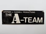 Vintage The A-Team TV Show Original Production Parking Pass 1980's Rare plaque