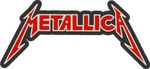 Metallica - Red And White Logo (30x14cm) Custom Embroidered Band Patch (NEW)
