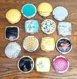 New Unused STRATTON Powder Compact & Double Handbag Mirror Gold Silver