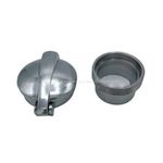 POLISHED ALUMINIUM 2.5" "MONZA" FUEL CAP  WITH FILLER NECK - UK SUPPLIED