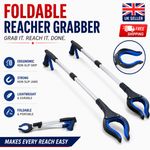 Heavy-Duty Grabber Tool Industrial Pick Up Stick Hand-Grip Reach Trash Reacher