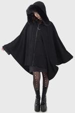 Killstar Moonlight Rager Cloak Xs-M||L-Xxl||3Xl-4Xl Black Women New Goth