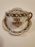 ASCH Herbiniere Siroteau Tours France  Cup and Saucer Rare Excellent