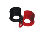 Harlequin Bridle Hook (plastic coated metal), Red or Black, multi-buy options