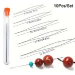 10pcs Big Eye Beading Needles Threading Tool Set for Bracelet Jewelry DIY 2 Size