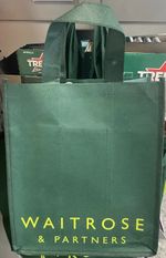Brand New WAITROSE 6 bottle Wine Carrier Bag Dark Green - Same Day Dispatch