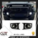 LED FOG LIGHT FRONT FOG LIGHT GLOSS BLACK FOR LAND ROVER DEFENDER L663 2019+