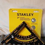 Stanley QuickSquare Adjustable Rafter Square 7in Black/Yellow