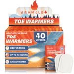 80 Toe Foot Warmers (40 Packs), for Shoes, Boots,  Outdoors, Hiking, Football