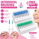 100 Interdental Sticks Dental Floss Teeth Tooth Toothpick Oral Care Clean Brush